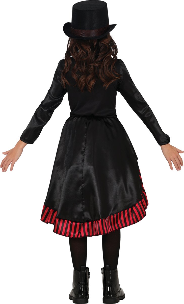 Halloween Jurk Rood Zwart Meisje Gothic