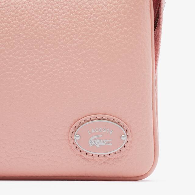 Pochette double Origin Croc en cuir Sacs à bandoulière - Rose - Lacoste - Femme