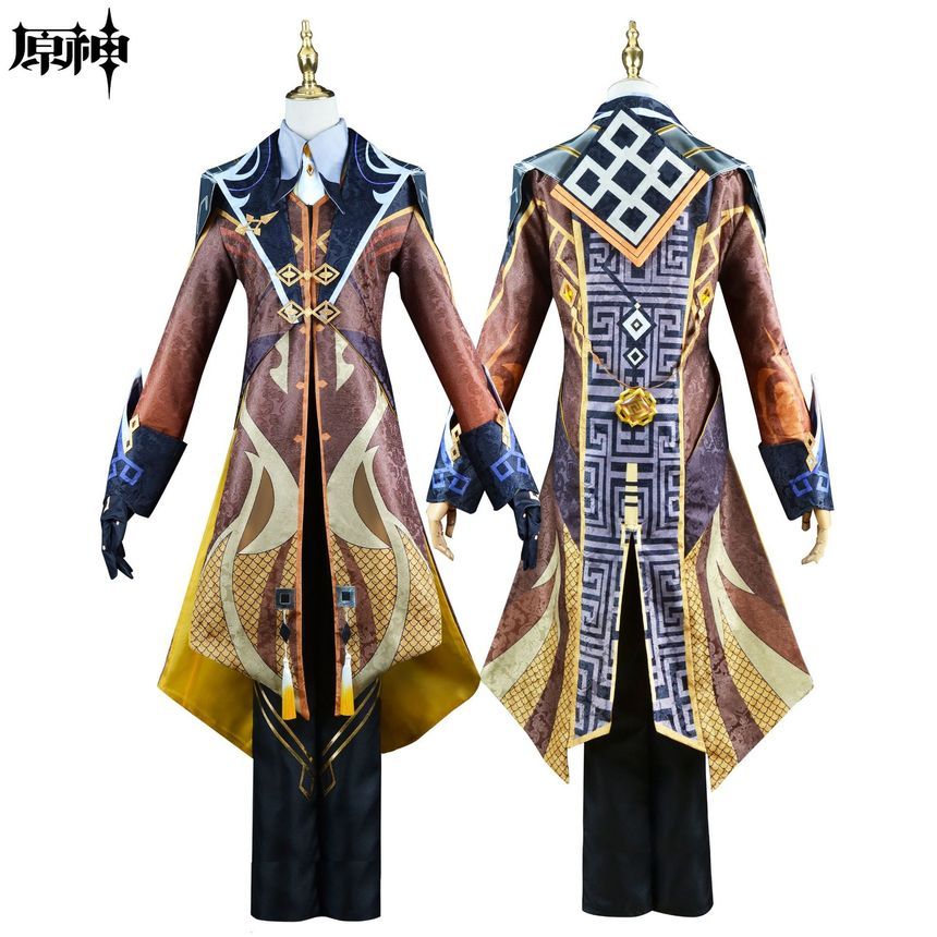 Custaplayu - Genshin Zhongli Cosplay-kostuumset
