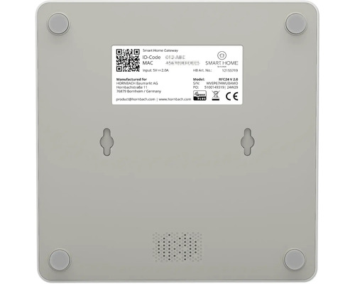 SMART HOME van hornbach Gateway V2 ondersteunt Zigbee 3.0, Z-Wave en cloudpartners