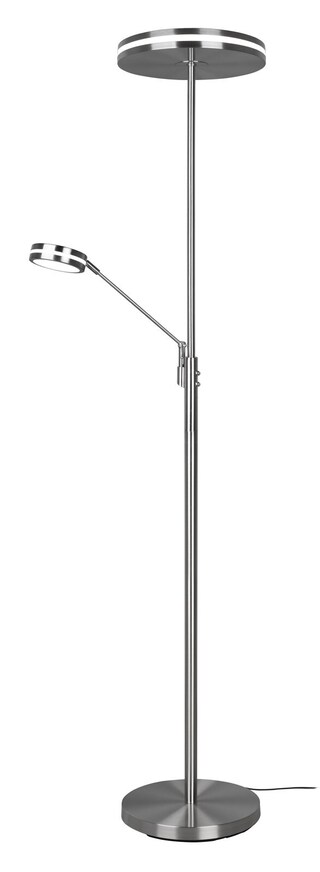 TRIO LED Deckenfluter FRANKLIN 2-flg nickelfarbig