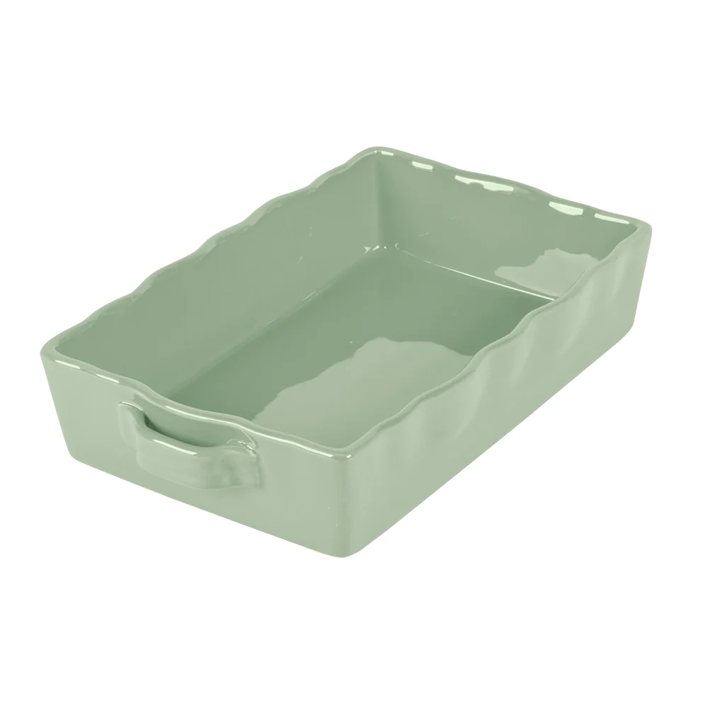 Plat à four rectangle Gusto 25x17 cm céladon Table passion
