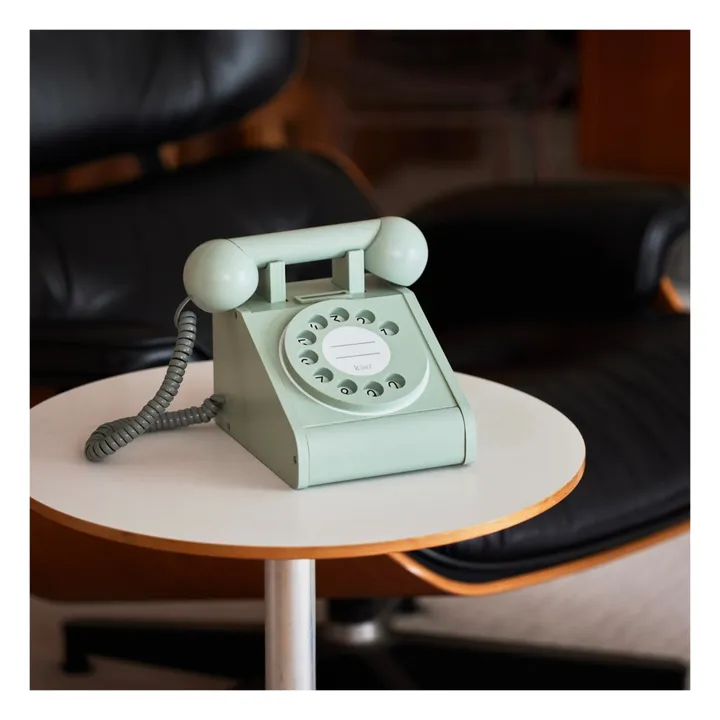 Kiko+ & gg* Téléphone en bois vintage | Vert Menthe