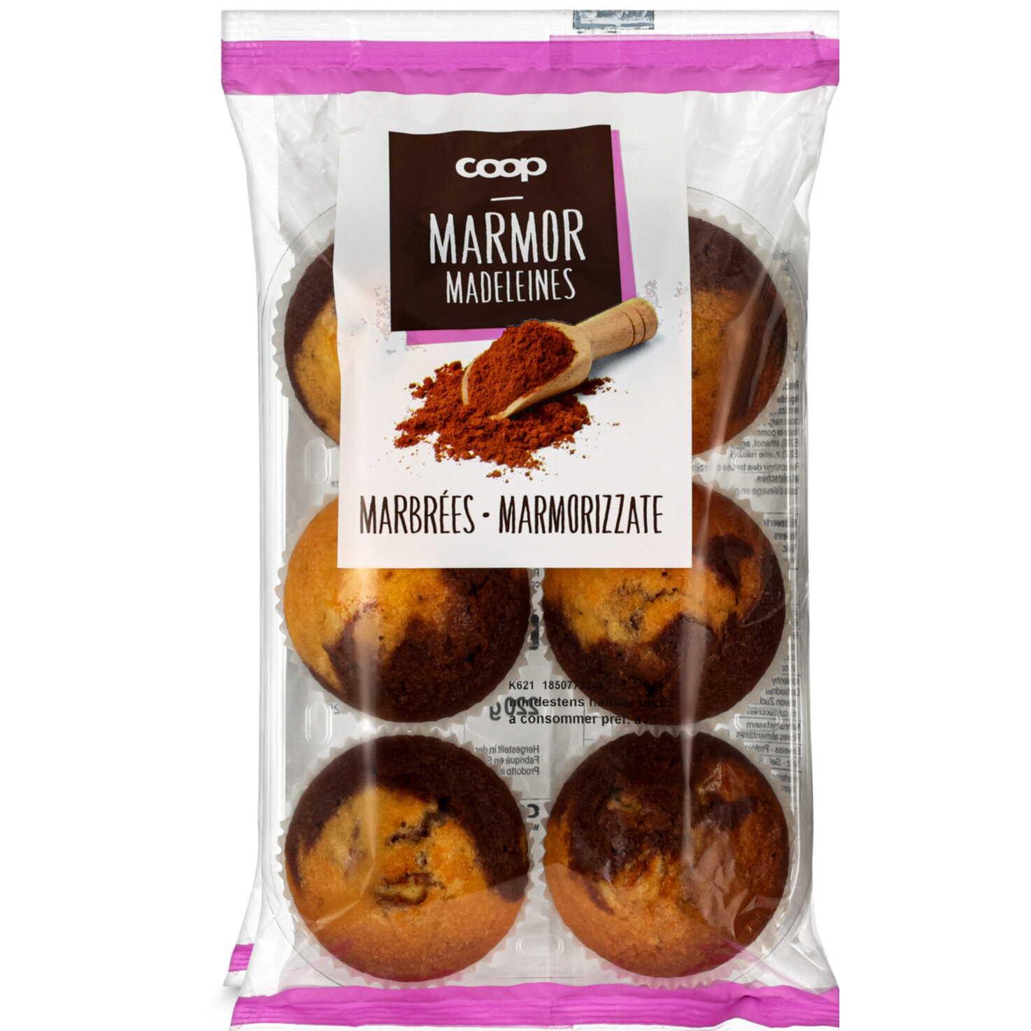 Madeleines Marmor 6 Stück