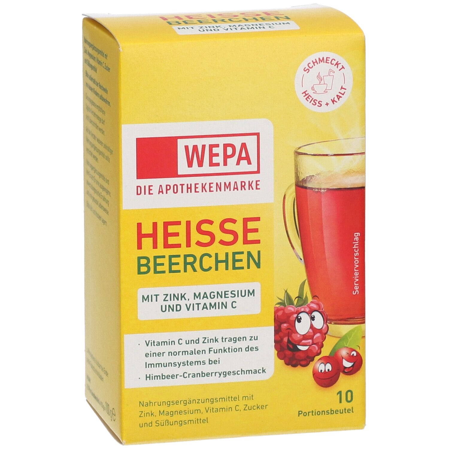 WEPA heiße Beerchen+Vit.C+Zink+Magnesium Pulver