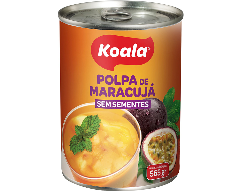 POLPA KOALA MARACUJÁ SEM SEMENTES 565G