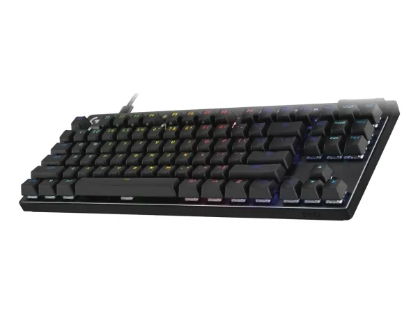 Logitech G PRO X RAPID - Tastatur - TKL - bagbelyst - USB - QWERTY - US International - tastkontakt: Linear - sort