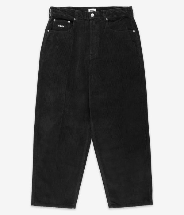 Obey Big Wig Baggy Corduroy Jeans (digital black)