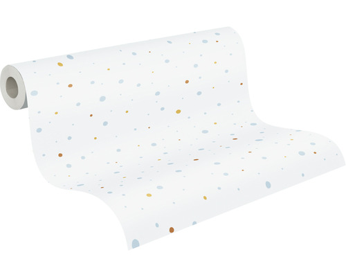 Vliesbehang 38116-2 Little Love stippen blauw geel