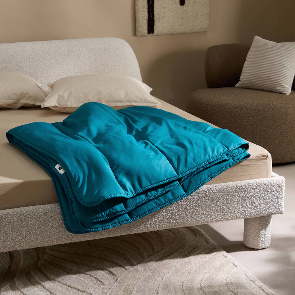 Perfect 1 persoons dekbed, voldoet volledig aan mij verwachting.all-in one lazy dekbed turquoise