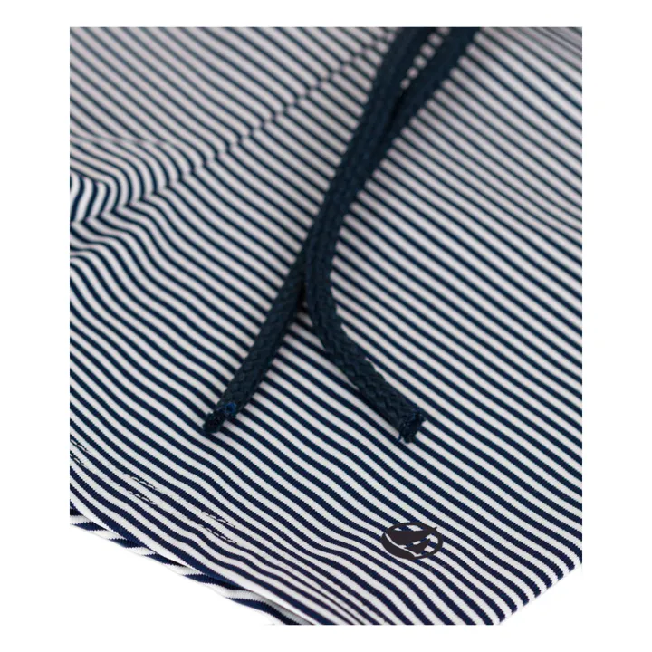 Petit Bateau Short de Bain Magic Rayé | Bleu marine