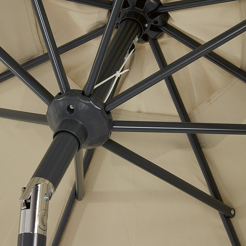 Parasol centré JAVA taupe