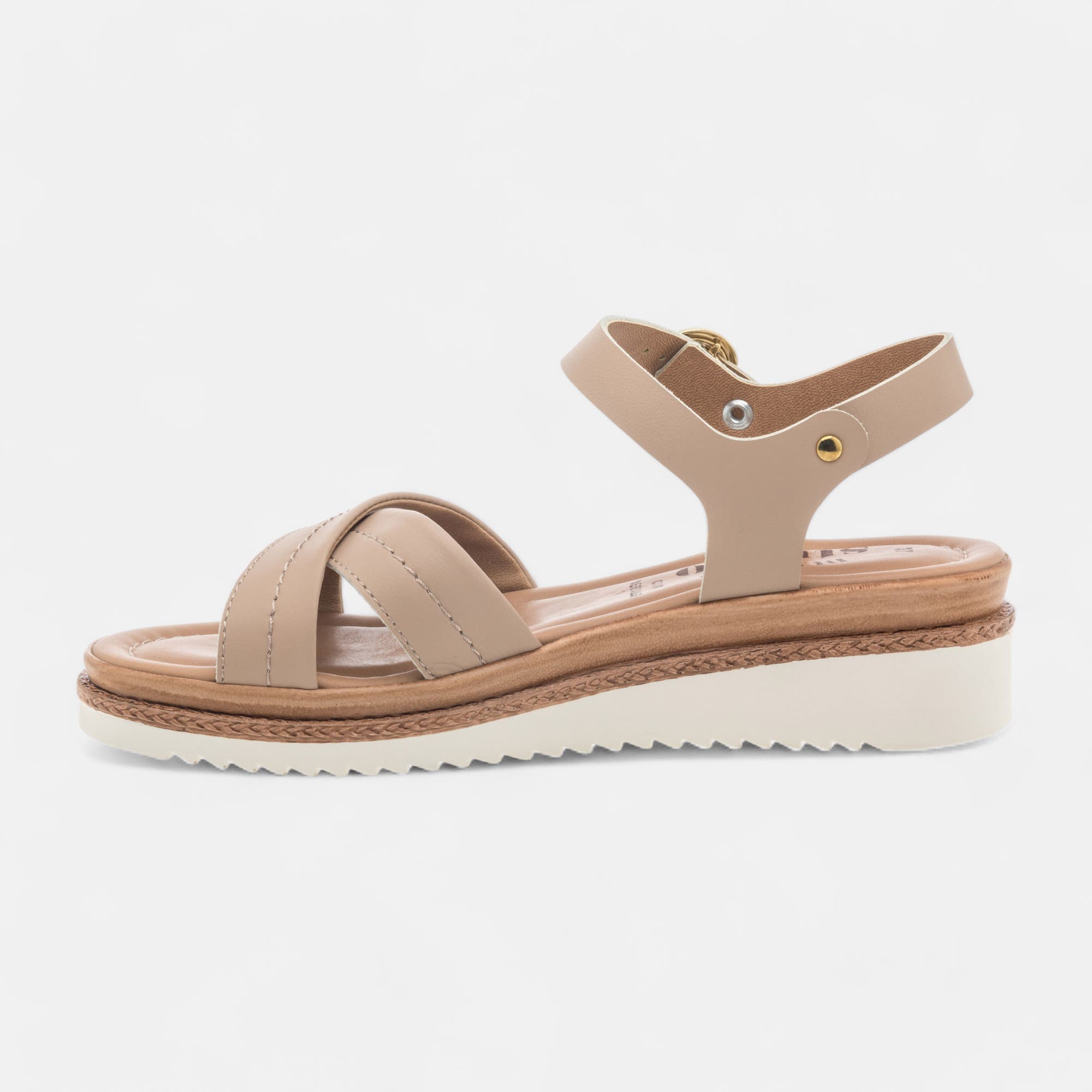 Sandales Femme en cuir neutre