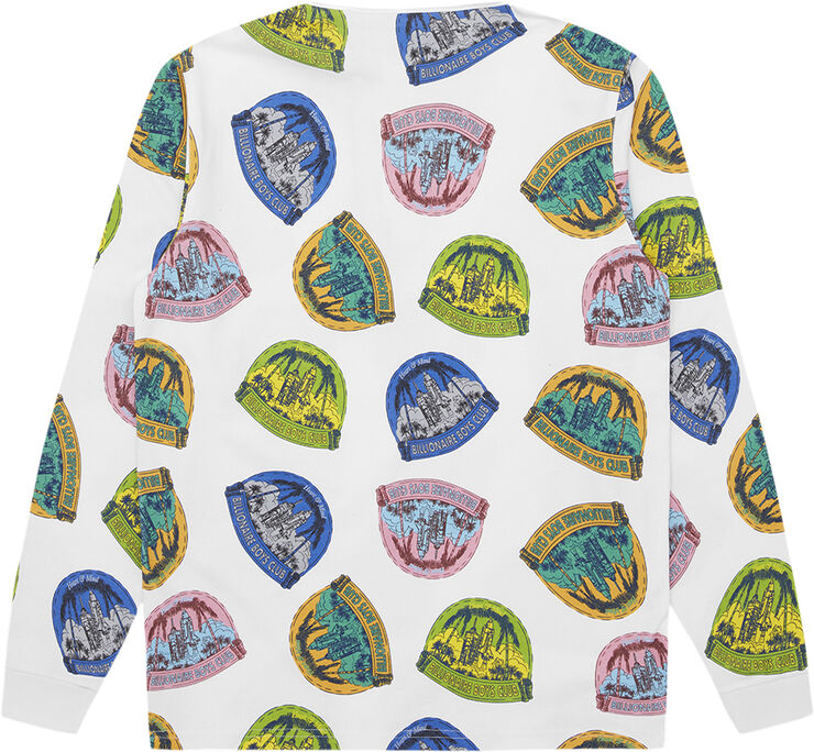 BILLIONAIRE BOYS CLUB LAUNCH PAD RUGBY SHIRT White