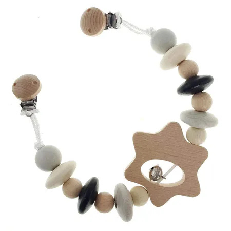 Hess Kinder Wagenkette Stern,nature schwarz, ca. 49 x 7 x 3,5 cm