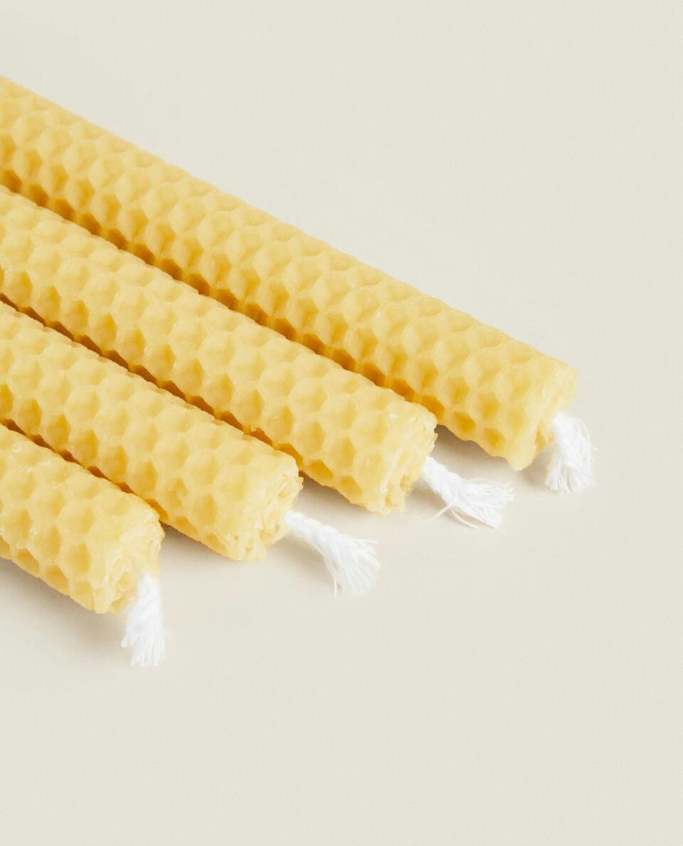 PACOTE DE VELAS DE CERA DE ABELHA (PACOTE COM 4)