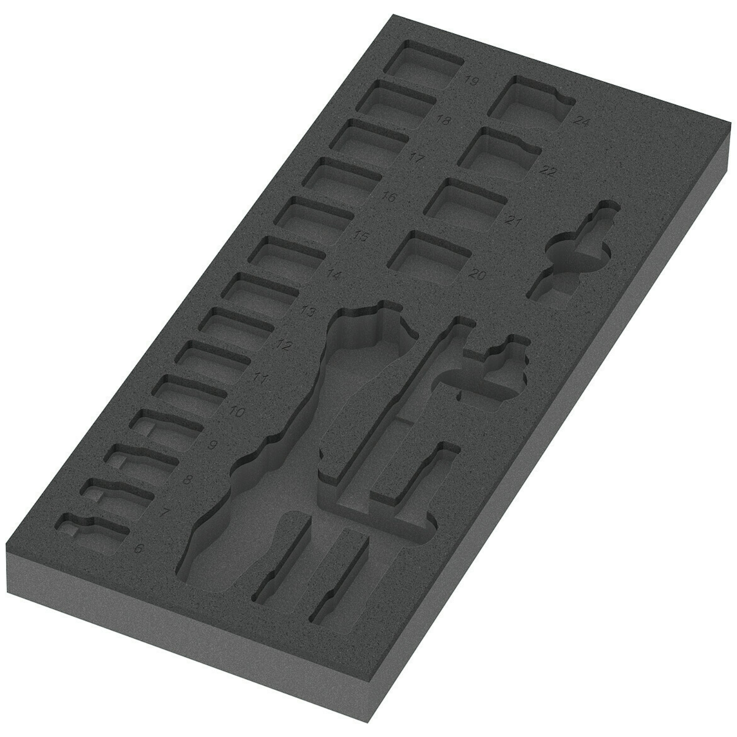 Wera 05137321001 9821 Schuimstof inlegstuk 8000 B Zyklop set 1