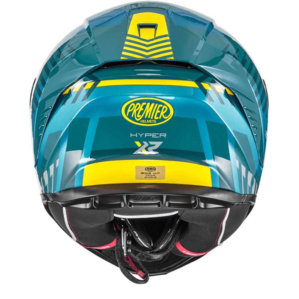 premier - Casque Hyper XR Turquoise / Vert / Jaune