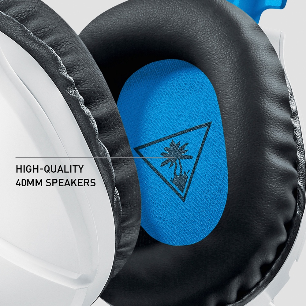 Turtle Beach Recon 70p Weißes Gaming-Headset für PS5, PS4, Xbox, Switch und PC
