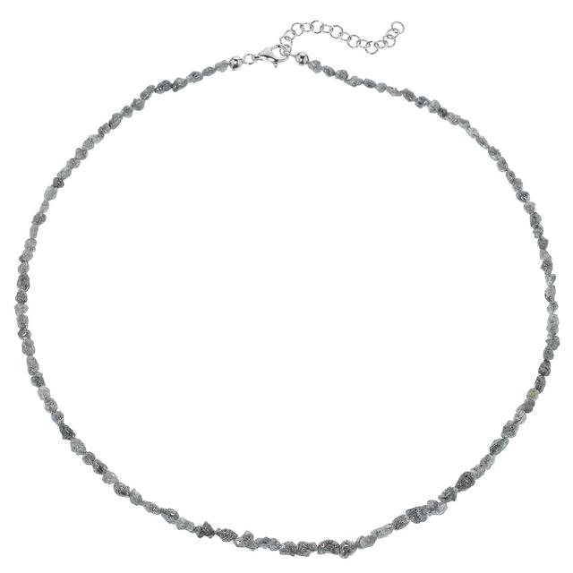 Collier, Diamanten, ca.46+5 cm, Silber 925 poliert