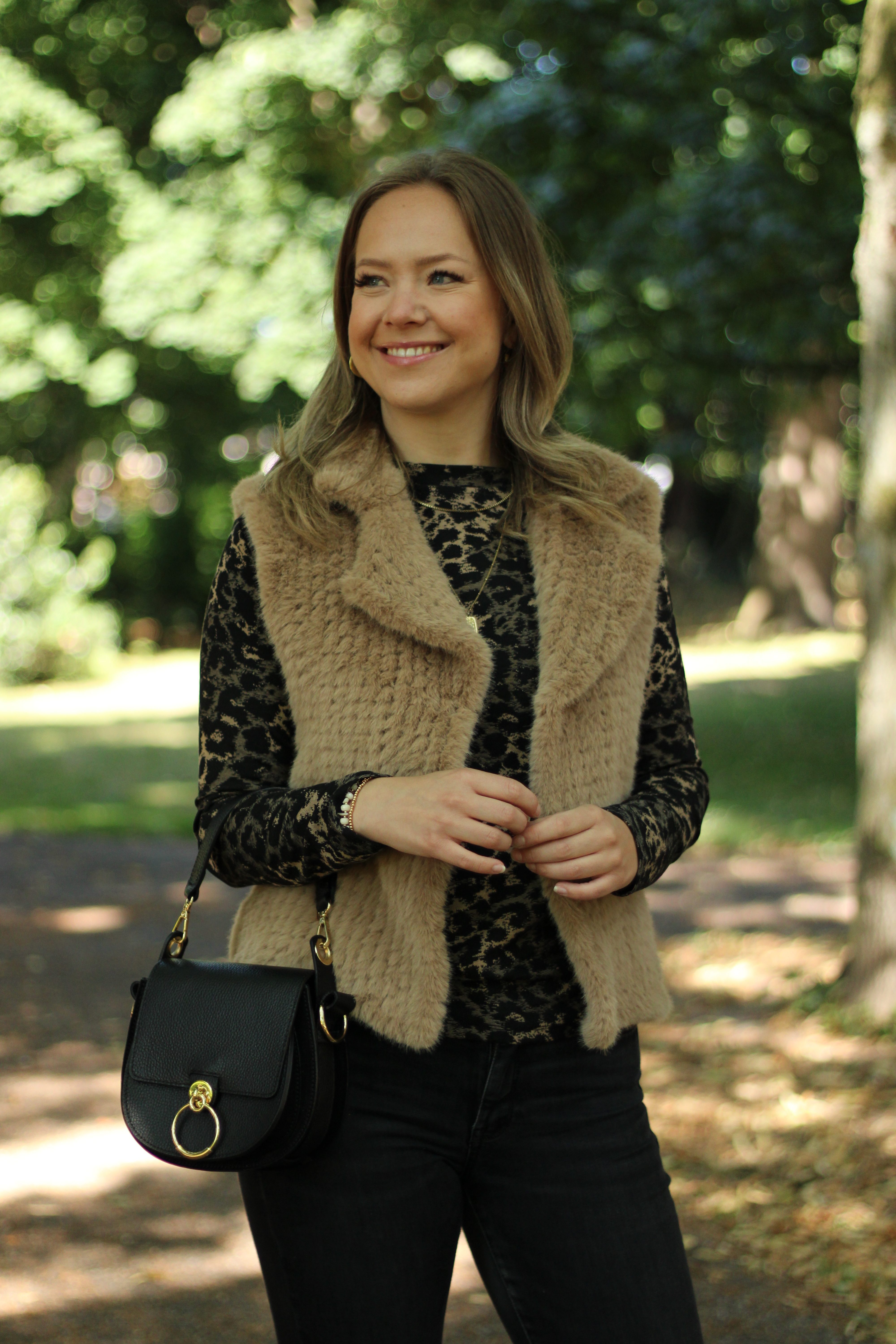 Rino & Pelle - Keasha Faux Fur Waistcoat - Misty Nude