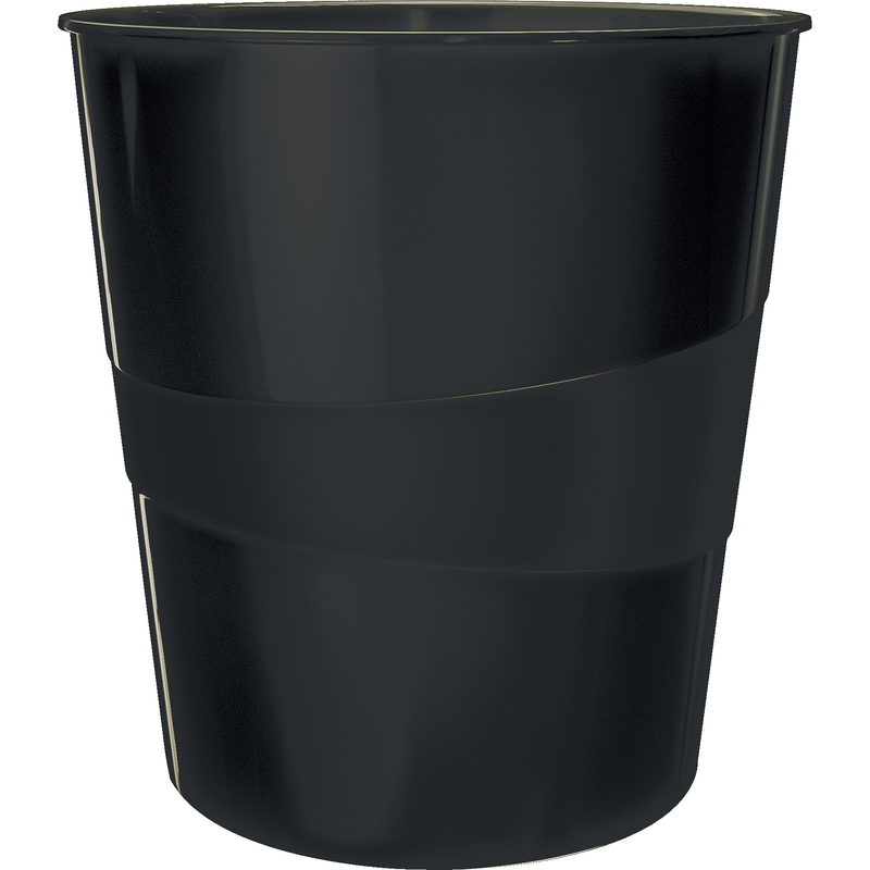 Leitz Papierkorb Recycle, 15 l, schwarz