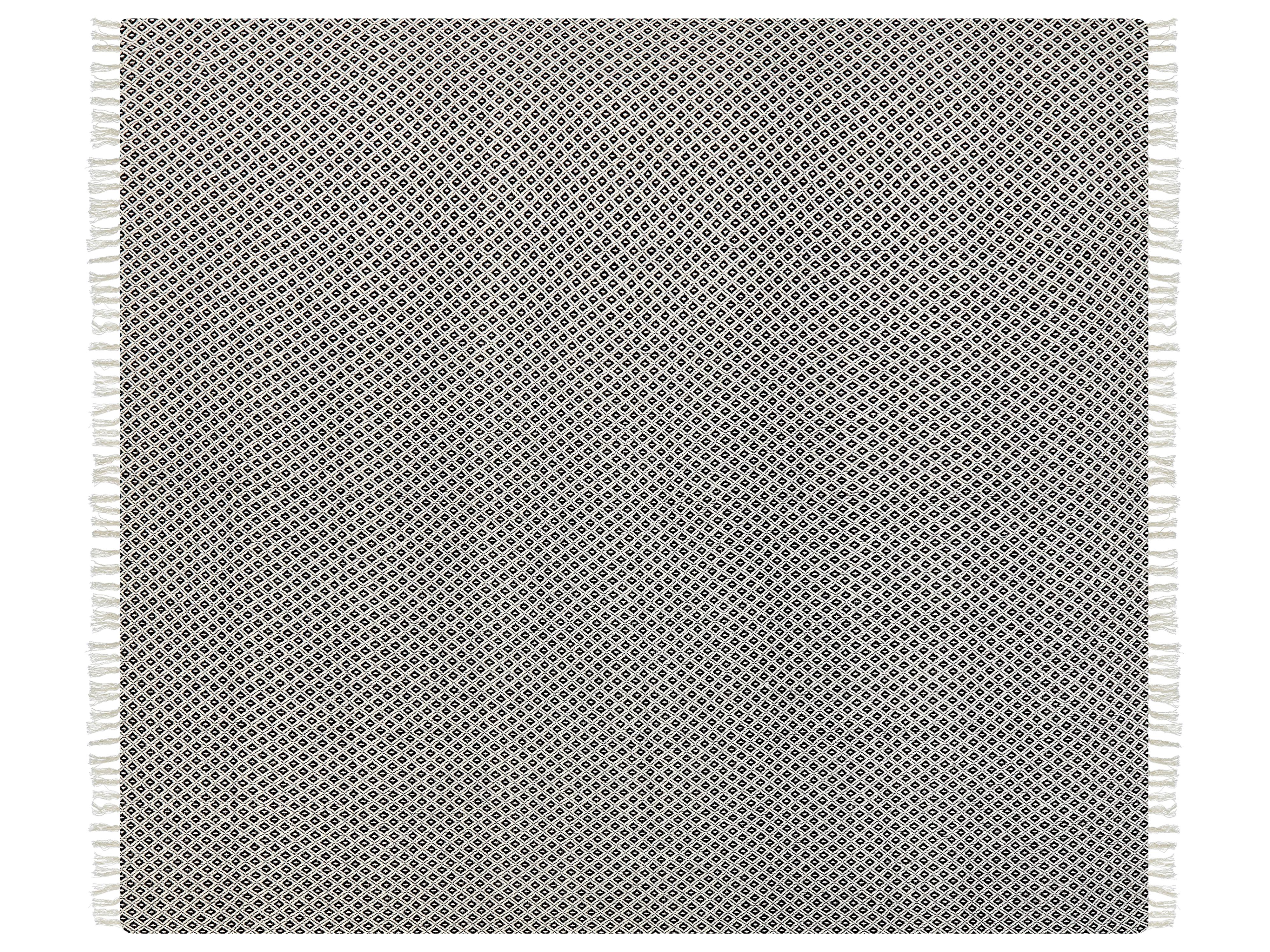 Plaid CHYAMA Katoen 220 x 240 cm Zwart
