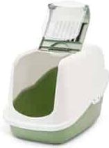 Savic Kattentoilet Nestor - Kattenbak - 56x39x38.5 cm Wit Groen M