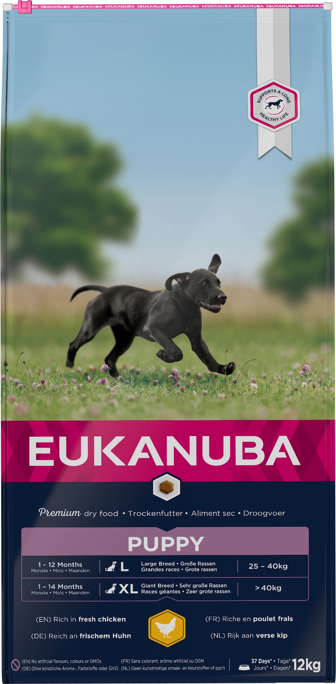 Eukanuba hondenvoer puppy (extra) groot kip 12 kg