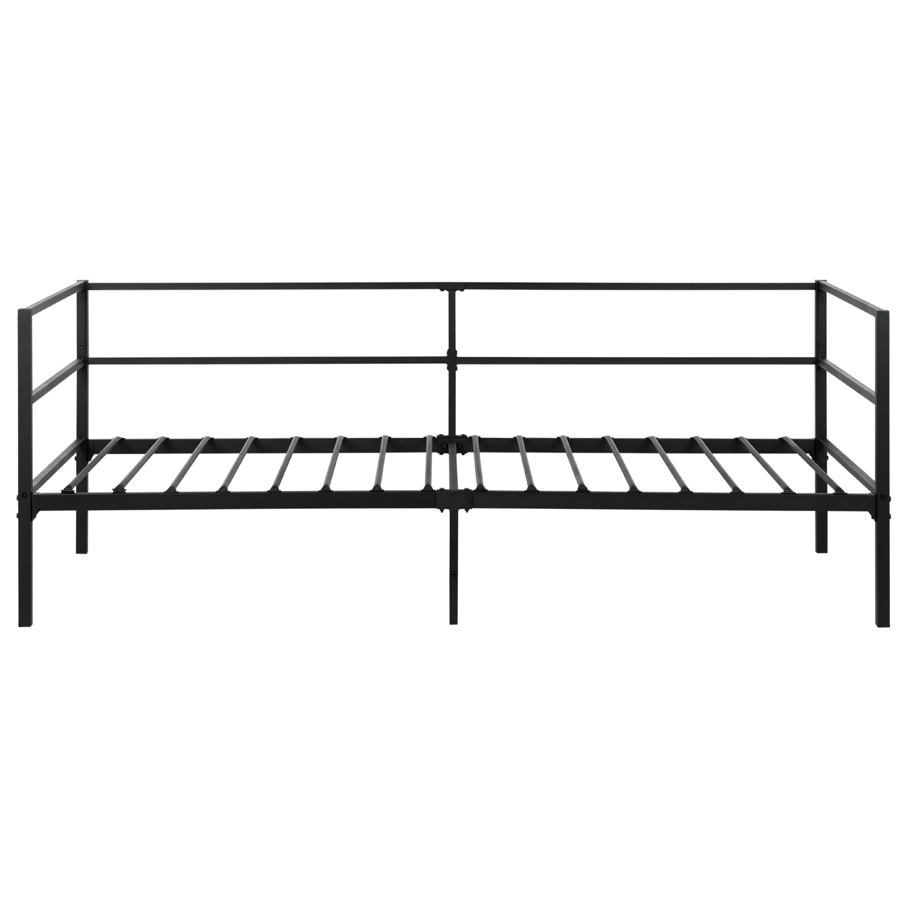 Beliani - BATTUT - Eenpersoonsbed - Zwart - 90 x 200 cm - Metaal