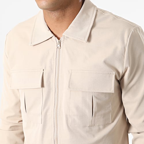 Ensemble Veste Zippée Et Pantalon Cargo AB327 Camel