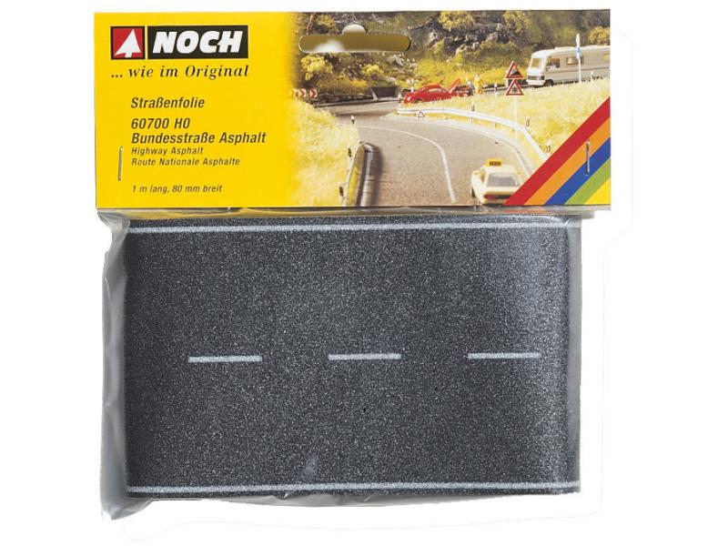 NOCH Strassenfolie Asphalt Strassenfolie, Nenngrösse H0