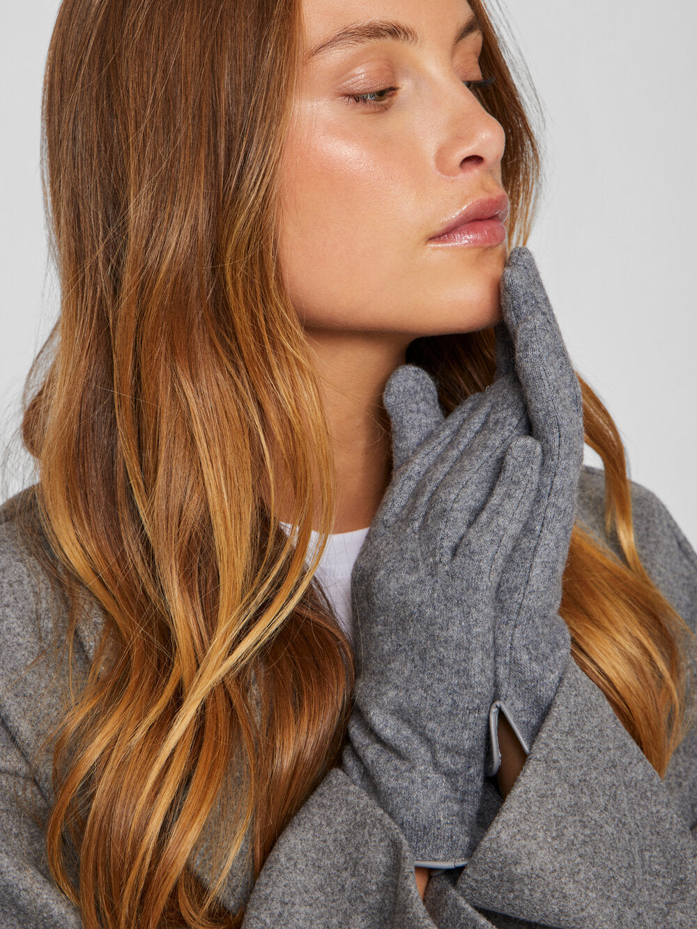 Vila  Vileoni handsker - Medium Grey Melange