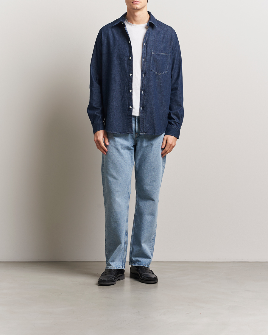 Samsøe Samsøe Ryan Chambray Shirt Salute Blue