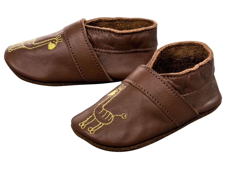 Baby leren kruipschoenen