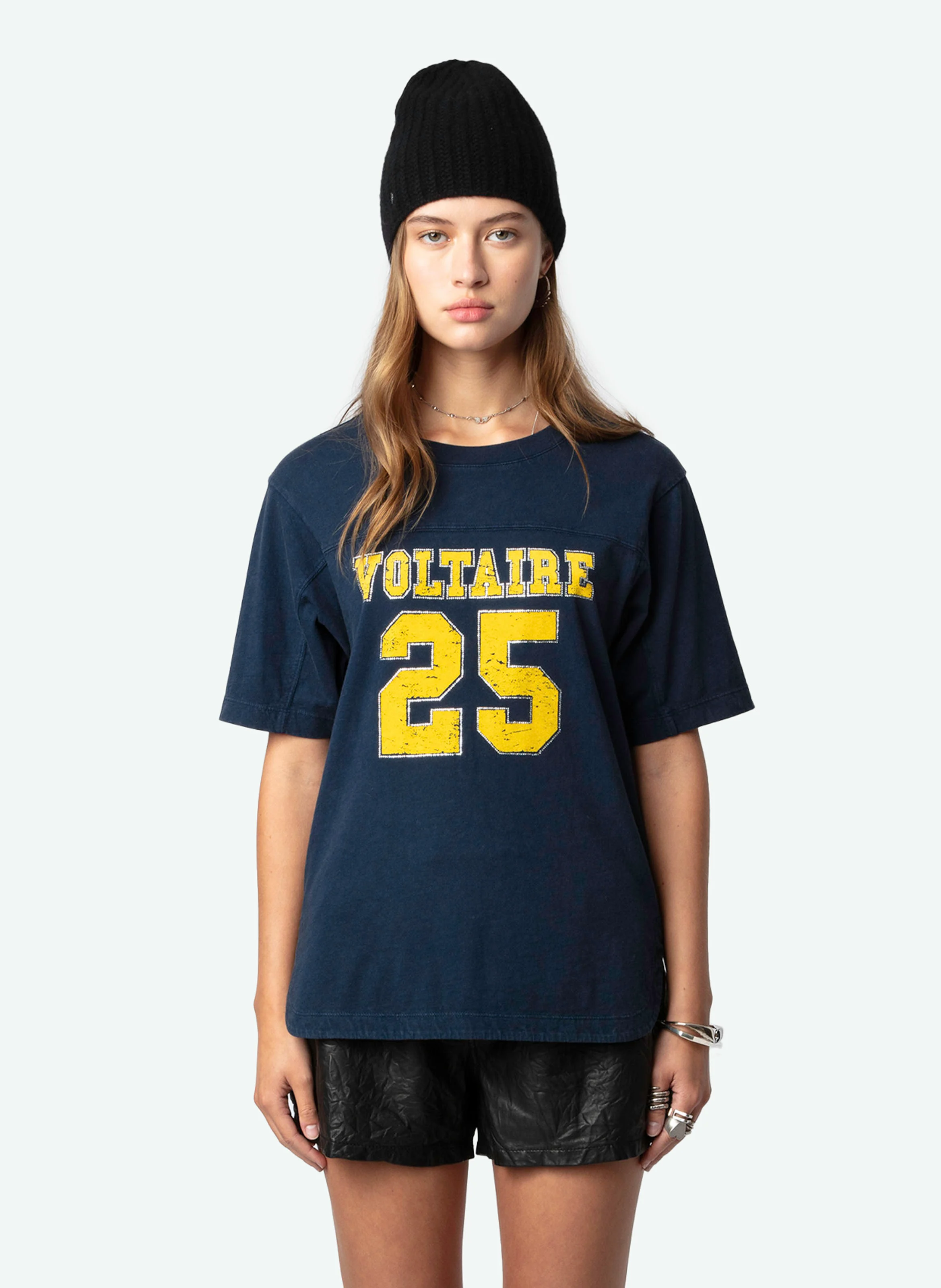 BOW - Tee-shirt imprimé en coton biologique| Bleu