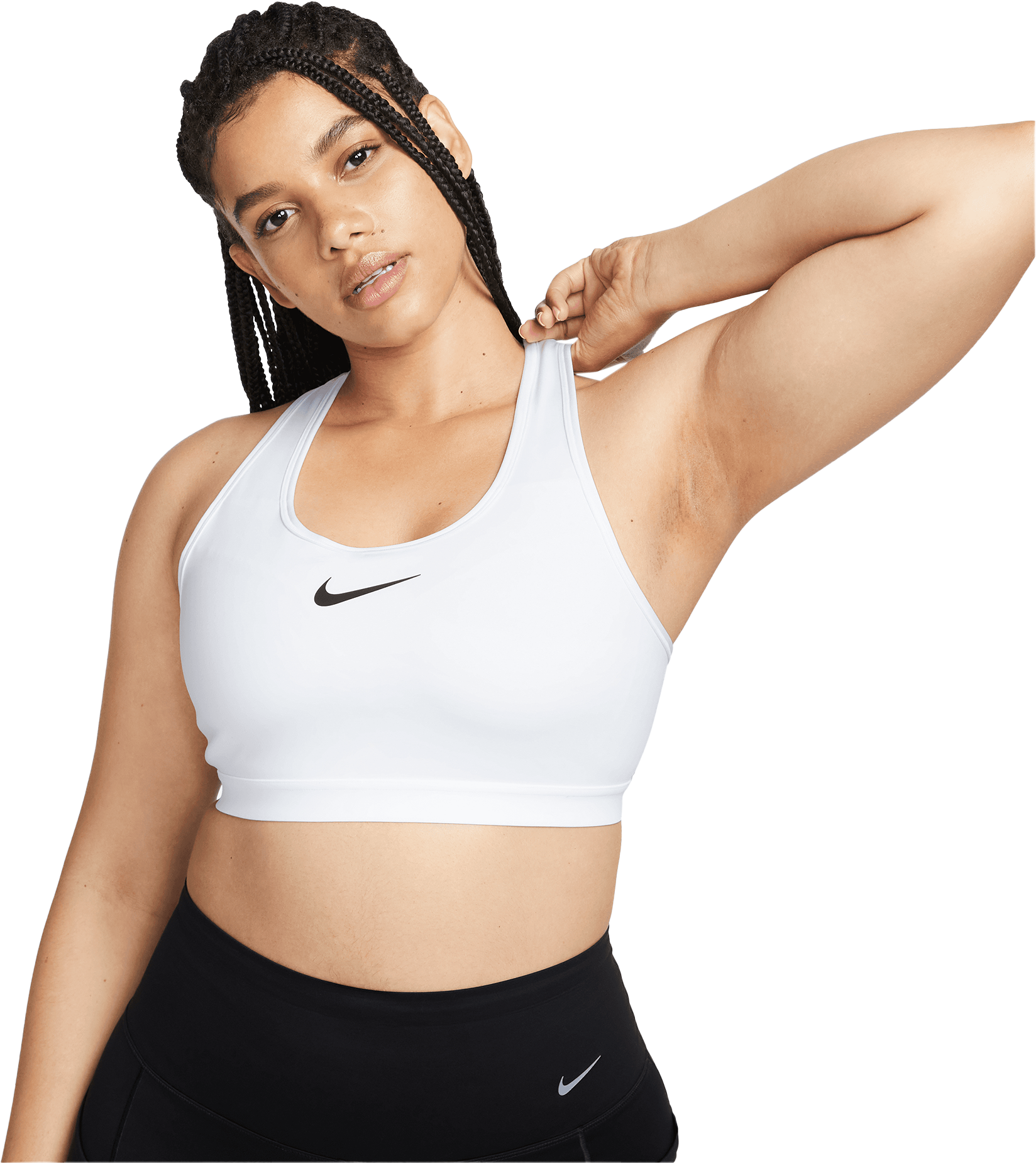 Nike Swoosh High Support Bra Sport-BH Damen F100 Damen Weiss F100