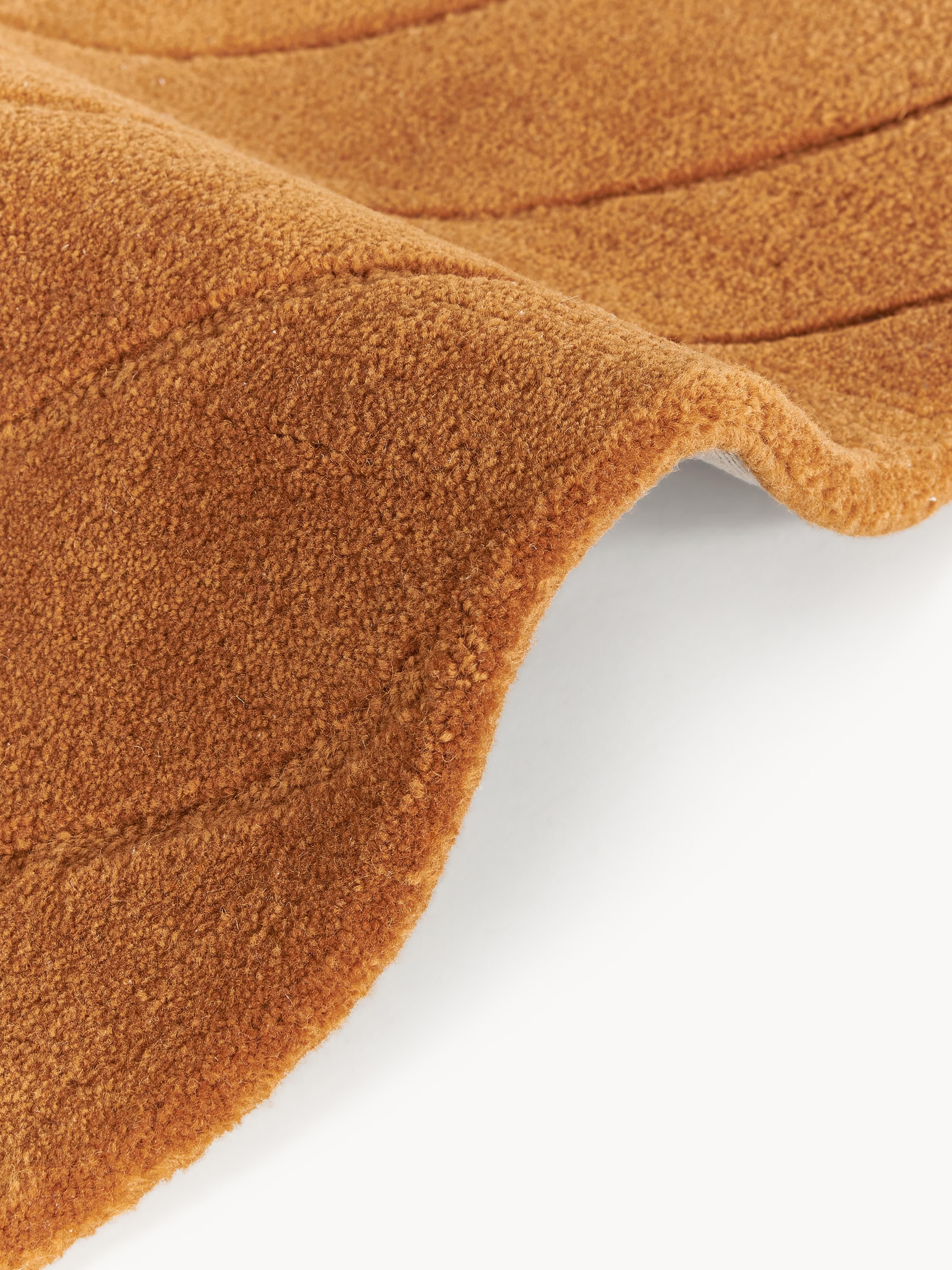 Rond wollen vloerkleed Aaron, handgetuft