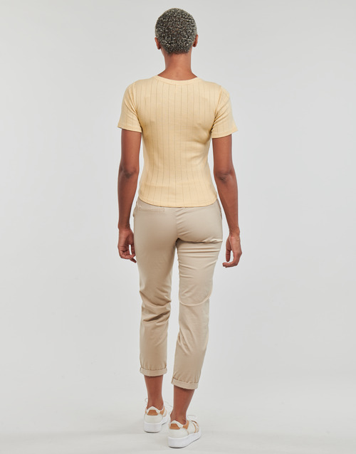 Only - ONLLISA S/S MODAL O-NECK TOP JRS - Beige