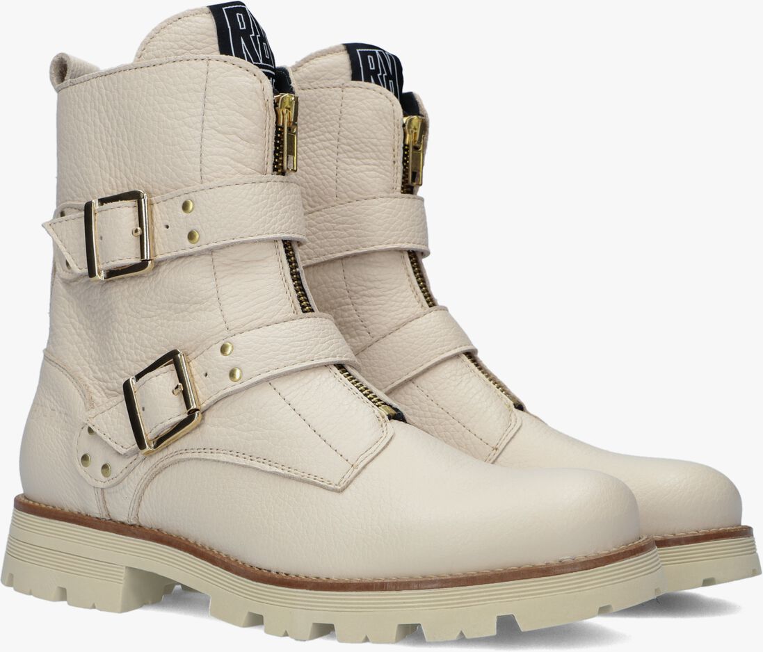 RED-RAG beige red-rag biker boots 11216