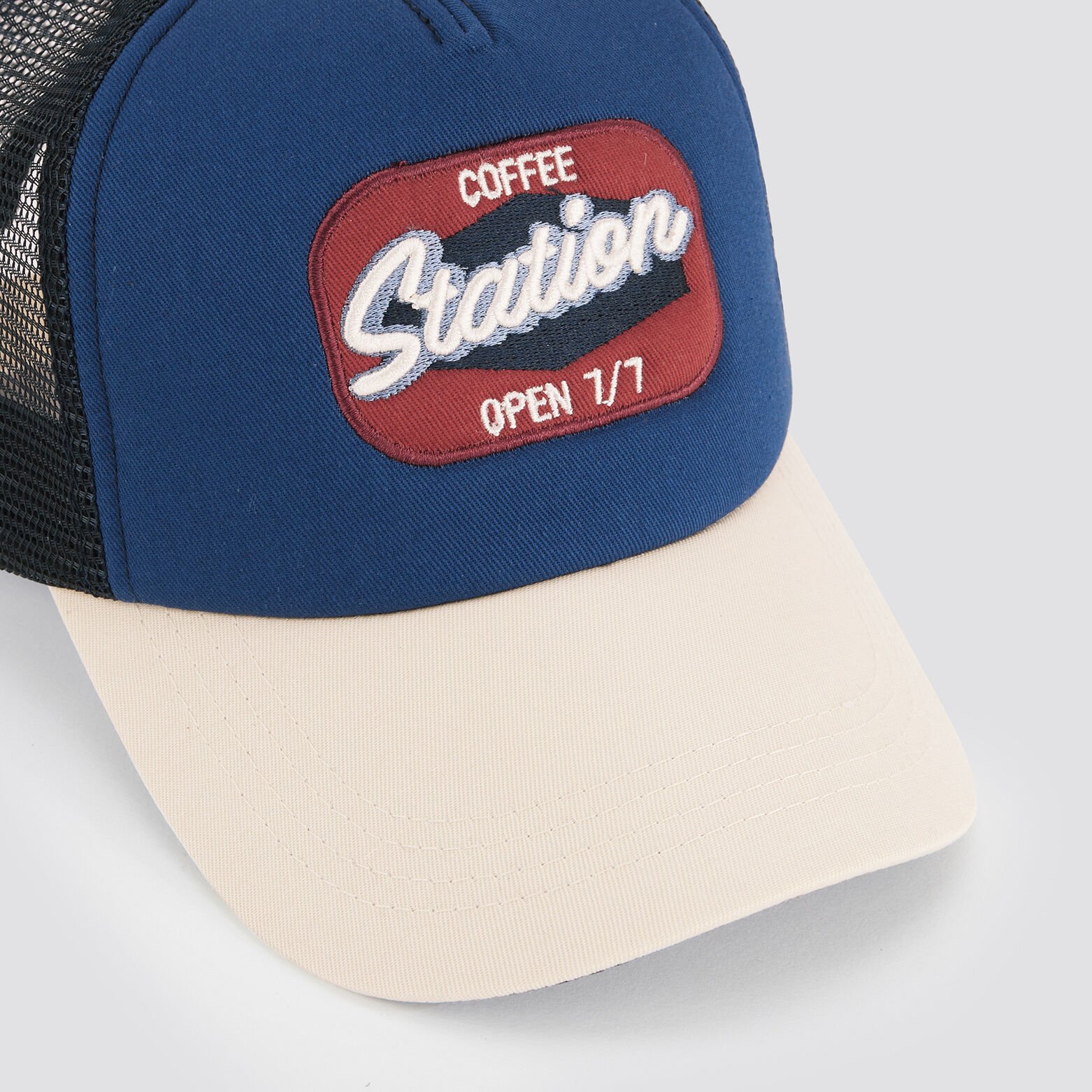 Casquette avec patch Multicolore
