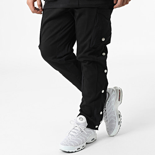 Ensemble Tee Shirt Et Pantalon Cargo LL604 Noir