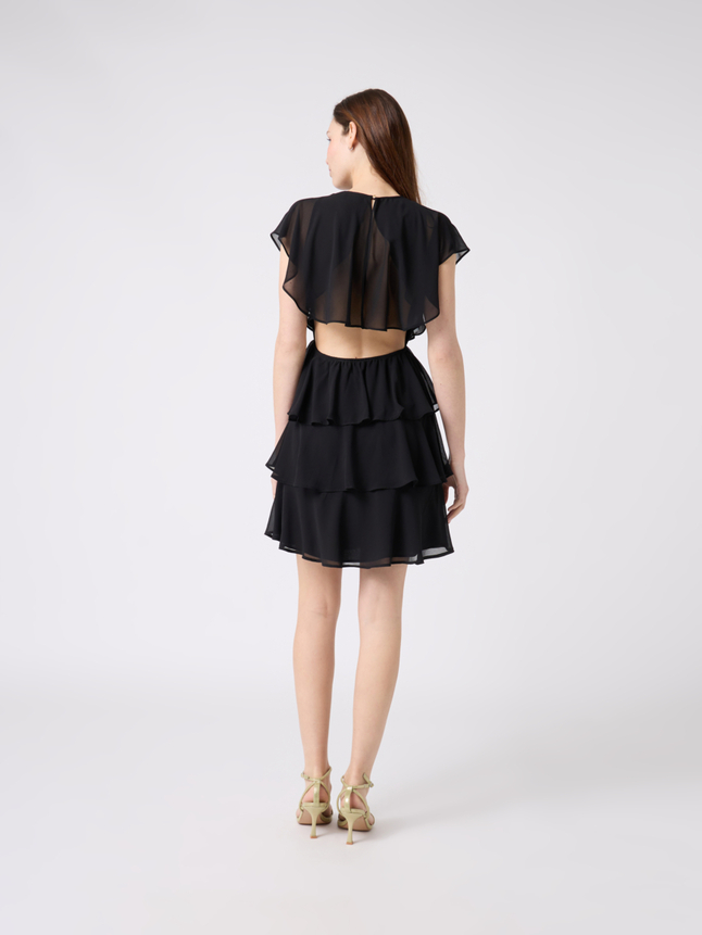 Robe courte à volants