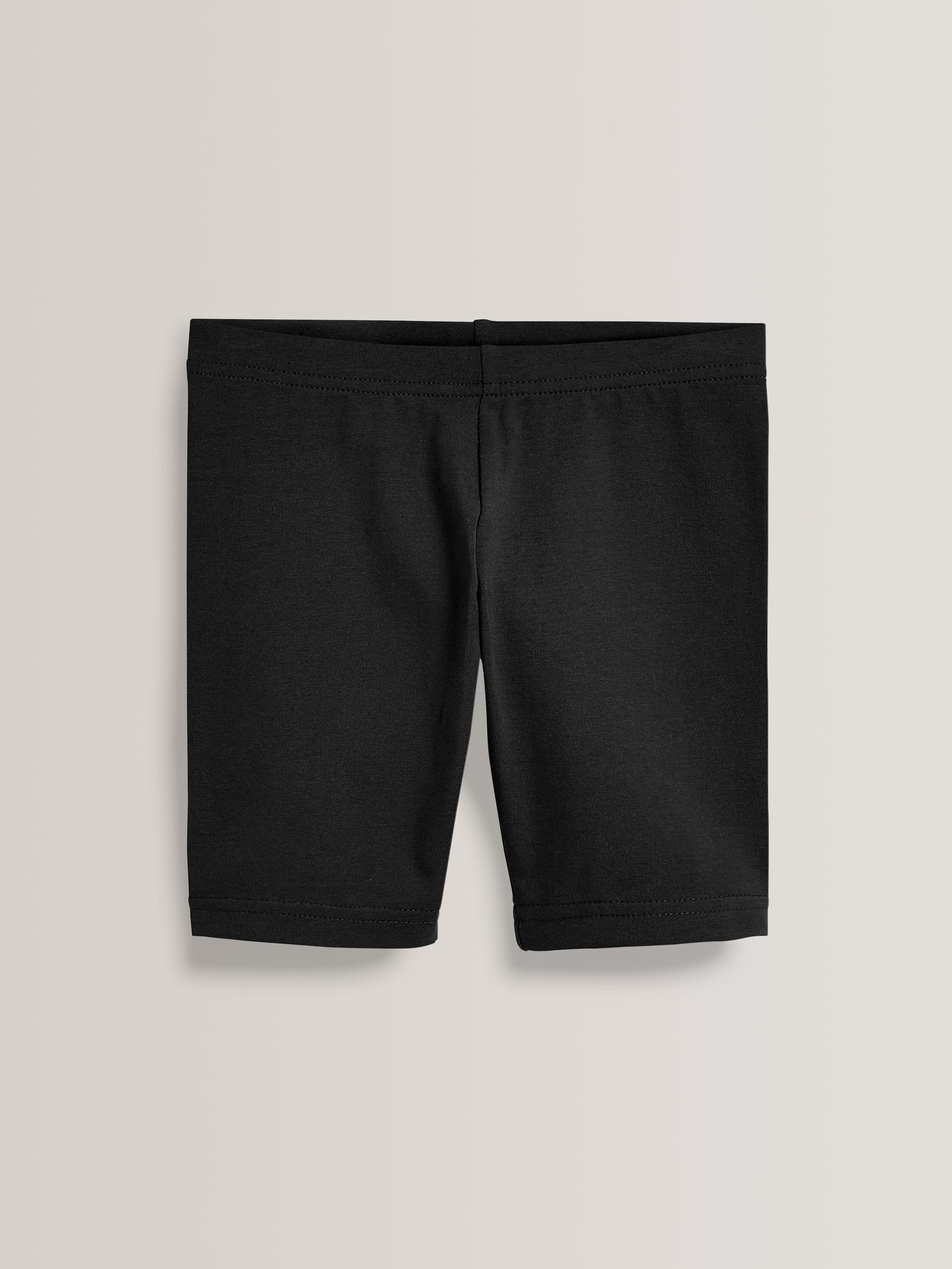 Zwart - Verpakking van 2 stretchy fietsshorts met hoog katoengehalte (3-16jr)