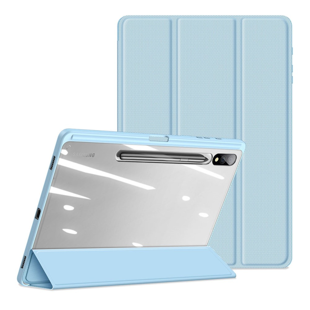 Samsung Galaxy Tab S10  Plus Leder Tasche Smart Cover Schutzhülle - Blau