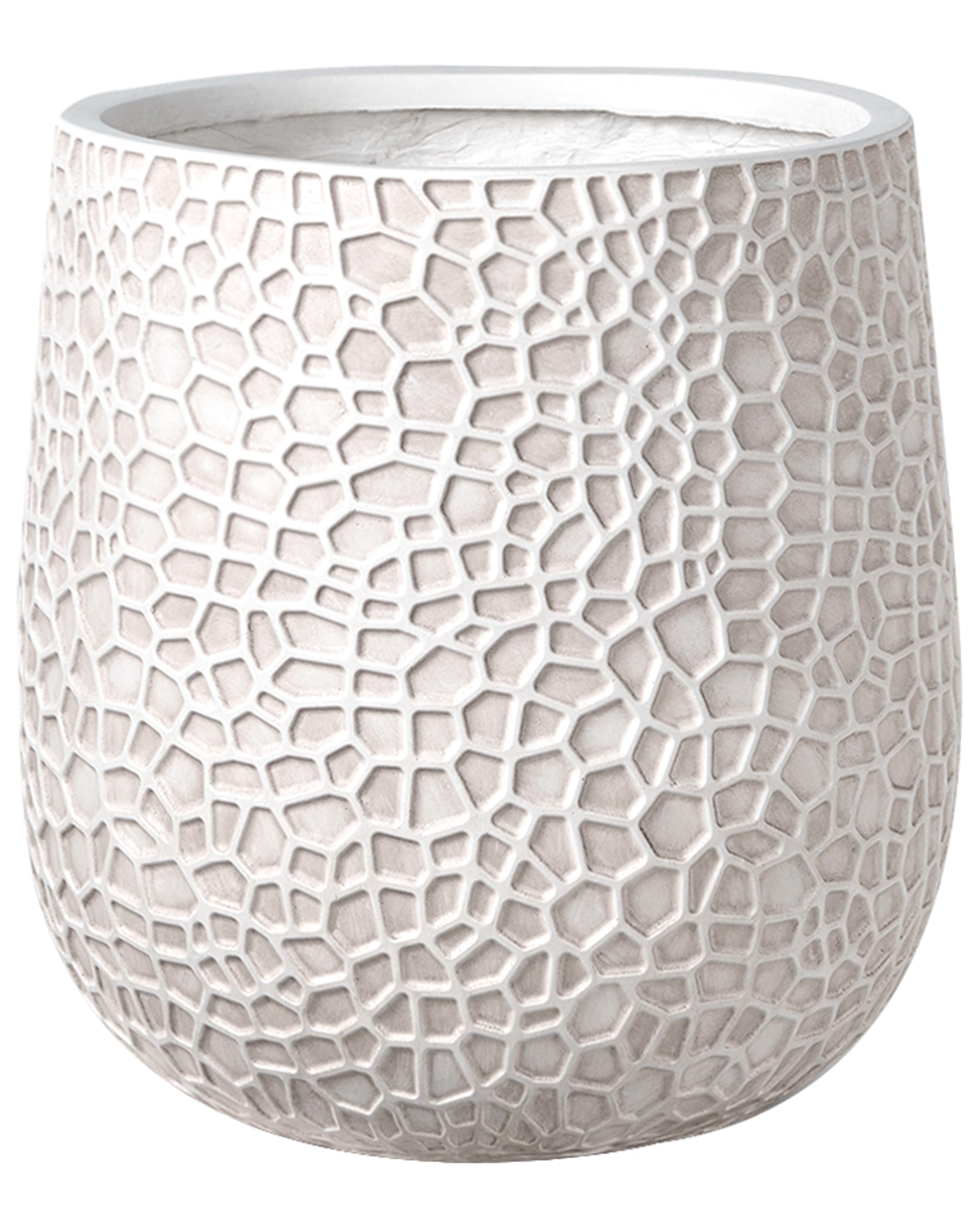 Bloempot QIYUN 41 cm Lichtbeige