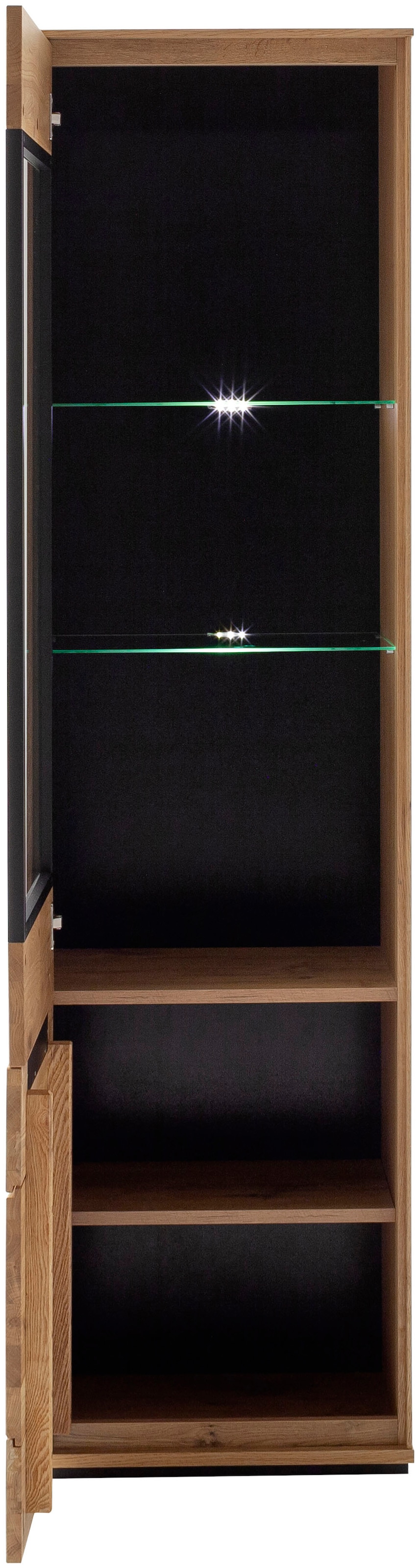 MCA living Standvitrine »Araya Vitrine« 1 Stk. tlg. Türen gedämpft