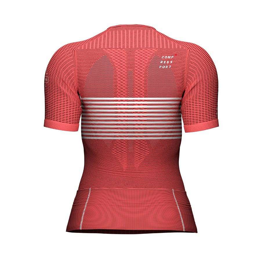 Compressport Tri Postural Top Korte Mouwen Roze Dames