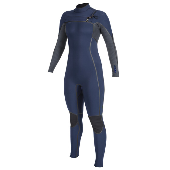 O'Neill Damen Neoprenanzug Hyperfreak Fire 5/4+ Chest Zip Full NAVY/SHADE FA23