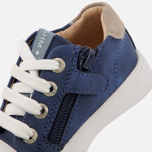 Shoesme Sneakers blauw Leer